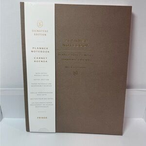 Fringe Studio Non-Dated Weekly Planner 7.5” x 9.5” Gray | 208 Pages | New